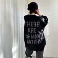 画像1: THEオシャレニット!!【liveご紹介アイテム】back logo over knit (1)