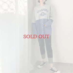 画像5: 1枚でおしゃれ上級者に!?【liveご紹介アイテム】stripe docking sweat