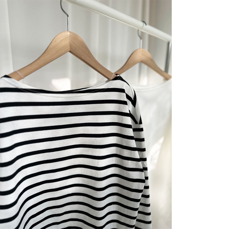 画像16: ●激推し●大人の雰囲気●襟の形と丈感が◎【liveご紹介アイテム】boatneck long T (16)