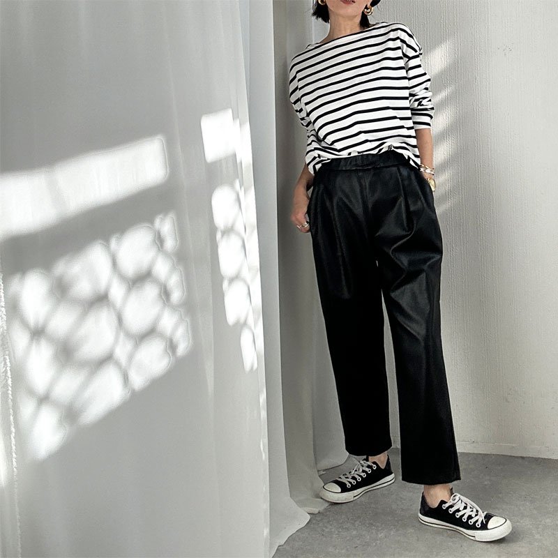 画像12: ●激推し●大人の雰囲気●襟の形と丈感が◎【liveご紹介アイテム】boatneck long T (12)