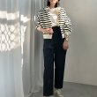 画像19: ●SALE●【liveご紹介アイテム】前後着用OK！2way!! border balloon sleeve cardigan (19)