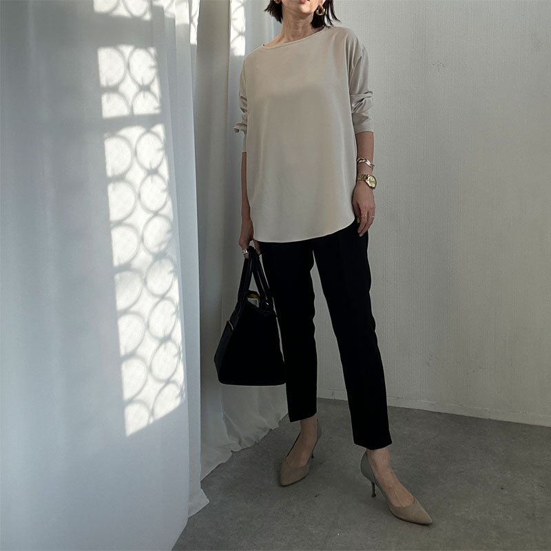 画像23: 大人の女性のマストトップス【liveご紹介アイテム】basic cuffs tops (23)
