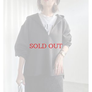 画像2: ●再再再販●深Vが可愛い【liveご紹介アイテム】Vneck hood pullover