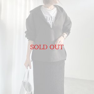 画像6: ●再再再販●深Vが可愛い【liveご紹介アイテム】Vneck hood pullover
