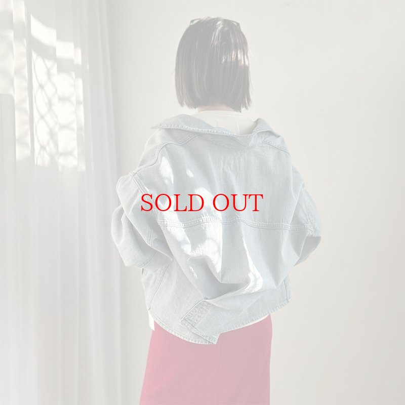 画像1: ●激推しデニムジャケット●【liveご紹介アイテム】back twist denim jacket (1)
