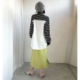 画像3: ●ニットとシャツがドッキング●【liveご紹介アイテム】docking design border knit