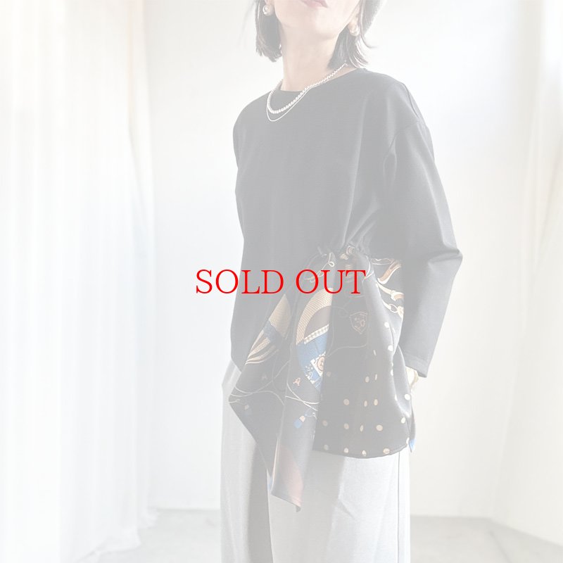 画像1: ●スカーフドッキング●【liveご紹介アイテム】scarf docking design pullover (1)