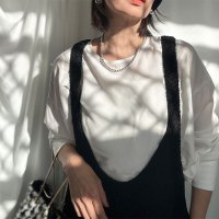 ◆再再再再再再再再販??●大人のアクセシリーズ●【liveご紹介アイテム】ball chain W necklace