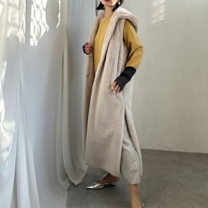 画像9: ●SALE●【liveご紹介アイテム】●hood fur long gilet
