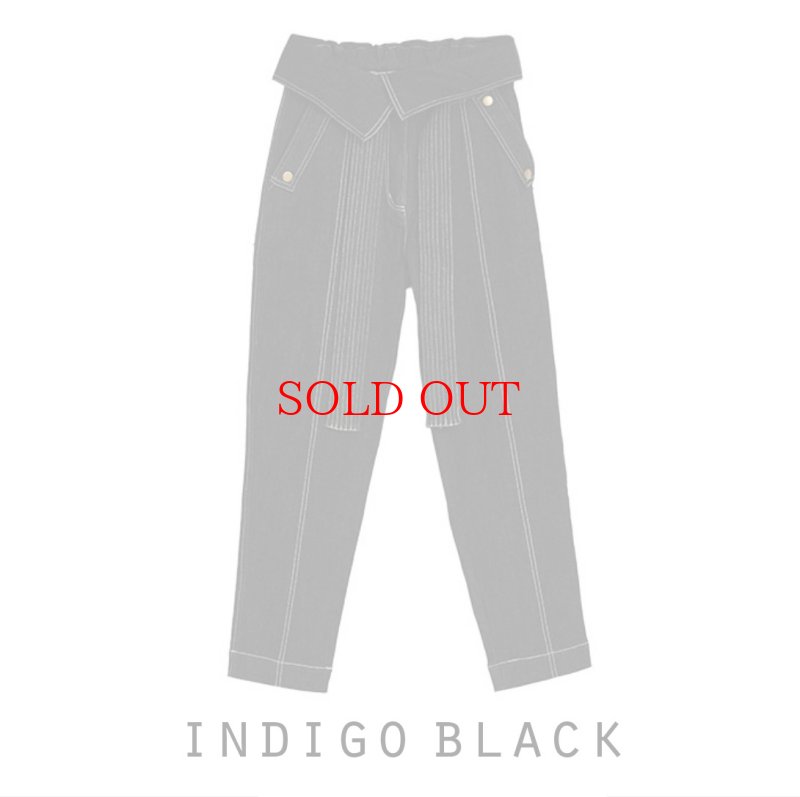画像1: ◆【LIVEご紹介アイテム】】●hi-waist stitch design denim (1)