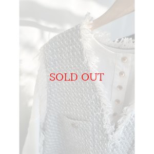 画像17: ●SALE●【12/16 LIVEアイテム】●低身長さんも高身長さんもバランスよく着れるツイードベスト●（ブラック×ホワイト）