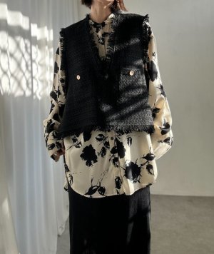 画像13: ●激推し●低身長さんも高身長さんもバランスよく着れるツイードベスト●新色登場●【LIVEご紹介アイテム】tweed short vest