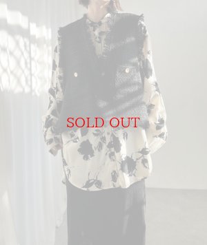 画像13: ●SALE●【12/16 LIVEアイテム】●低身長さんも高身長さんもバランスよく着れるツイードベスト●（ブラック×ホワイト）