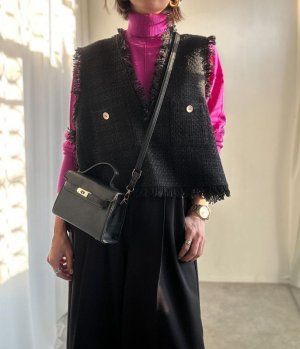 画像11: ●激推し●低身長さんも高身長さんもバランスよく着れるツイードベスト●新色登場●【LIVEご紹介アイテム】tweed short vest