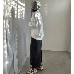 画像11: ●冬のあったかナロー●【liveご紹介アイテム】起毛ナロースカート