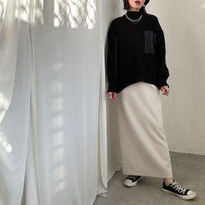 画像10: ●冬のあったかナロー●【liveご紹介アイテム】起毛ナロースカート