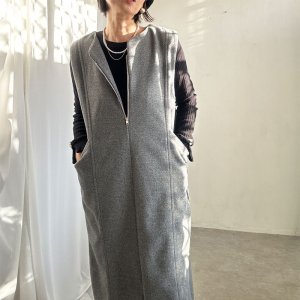 画像2: ●SALE⚫︎【liveご紹介アイテム】ジップデザインワンピース