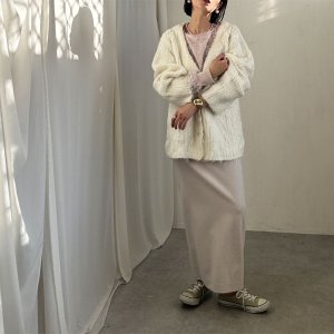 画像13: ●冬のあったかナロー●【liveご紹介アイテム】起毛ナロースカート