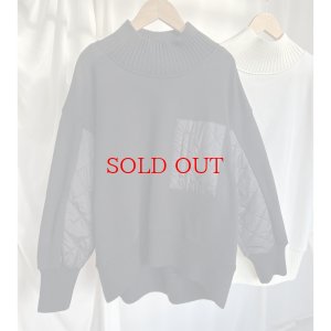 画像11: ●SALE●あったかアイテム●【liveご紹介アイテム】キルティングニットドッキングプルオーバー