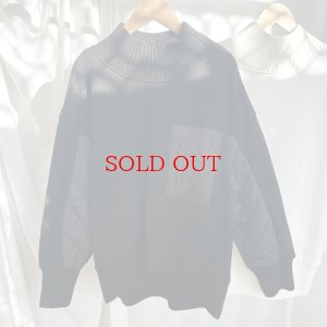 画像3: ●SALE●あったかアイテム●【liveご紹介アイテム】キルティングニットドッキングプルオーバー