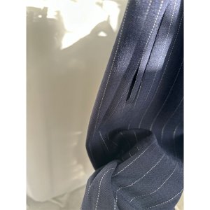 画像7: ●SALE●【LIVEご紹介アイテム】リネンライクピンストライプワイドパンツ(ジャケットとセットアップ可能)