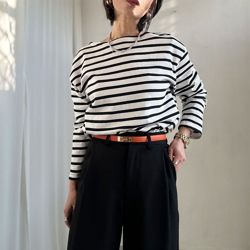 画像28: ●激推し●大人の雰囲気●襟の形と丈感が◎【liveご紹介アイテム】boatneck long T (28)