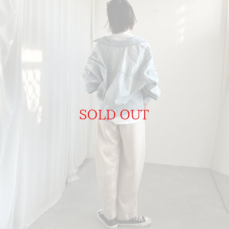 画像2: ●激推しデニムジャケット●【liveご紹介アイテム】back twist denim jacket (2)