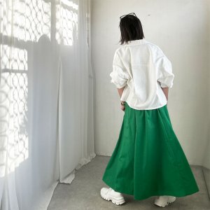 画像29: ●新色追加!!●広がらないフレアスカート●激推し●LAMER着回しアイテム【LIVEご紹介アイテム】●タックフレアスカート