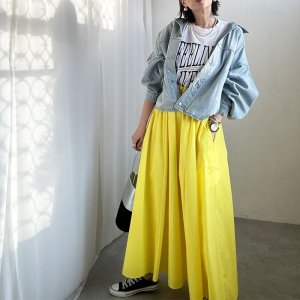 画像27: ●新色追加!!●広がらないフレアスカート●激推し●LAMER着回しアイテム【LIVEご紹介アイテム】●タックフレアスカート