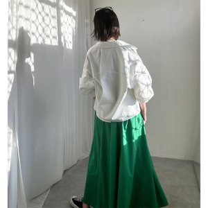 画像28: ●新色追加!!●広がらないフレアスカート●激推し●LAMER着回しアイテム【LIVEご紹介アイテム】●タックフレアスカート