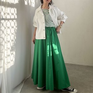 画像31: ●新色追加!!●広がらないフレアスカート●激推し●LAMER着回しアイテム【LIVEご紹介アイテム】●タックフレアスカート