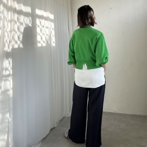 画像20: ●SALE●【LIVEご紹介アイテム】リネンライクピンストライプワイドパンツ(ジャケットとセットアップ可能)