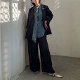 画像4: ●ボータイ×デニムが一癖●【LIVEご紹介アイテム】●ボータイデニムシャツ