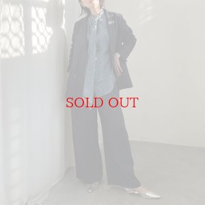 画像4: ●ボータイ×デニムが一癖●【LIVEご紹介アイテム】●ボータイデニムシャツ