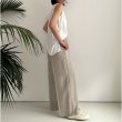 画像10: ●SALE●【LIVEご紹介アイテム】リネンライクピンストライプワイドパンツ（ジャケットとセットアップ可能） (10)