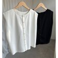 画像1: ●SALE●前後着用OK●【7/8LIVEアイテム】●前後2WAYフレンチスリーブトップス（オフホワイト） (1)