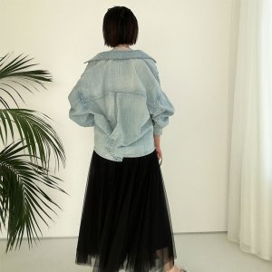 画像8: ●再再販!!●膨らまないチュールスカート●【LIVEご紹介アイテム】ラインチュールスカート