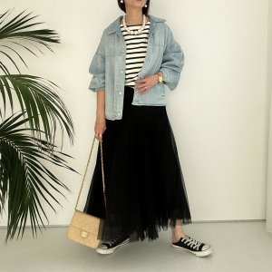 画像6: ●再再販!!●膨らまないチュールスカート●【LIVEご紹介アイテム】ラインチュールスカート