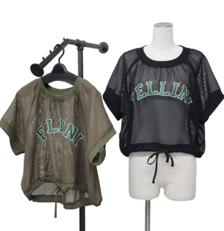 画像6: ●SALE●【LIVEご紹介アイテム】メッシュロゴトップス (6)