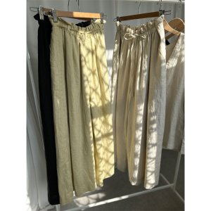 画像6: ●ご予約で大人気●くたっとした上質な大人のリネン●セットアップ可能【LIVEご紹介アイテム】●リネンワイドパンツ（セットアップ可能）