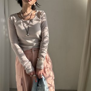 画像8: ●インナー使いにオススメ◎タートルじゃない!?シアートップス●【LIVEご紹介アイテム】2wayカラーシアートップス