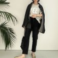 画像3: ●テロテロ素材●【LIVEご紹介アイテム】ブラックデニムオーバーシャツ（セットアップ可能）