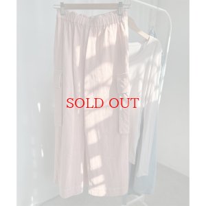 画像4: ●カラーが可愛い!!●【LIVEご紹介アイテム】ピンクリネンカーゴスカート