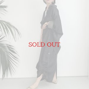 画像6: ●テロテロ素材●【LIVEご紹介アイテム】ブラックデニムオーバーシャツ（セットアップ可能）