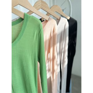 画像6: ●インナー使いにオススメ◎タートルじゃない!?シアートップス●【LIVEご紹介アイテム】2wayカラーシアートップス