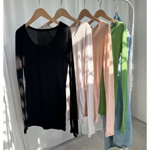 画像3: ●インナー使いにオススメ◎タートルじゃない!?シアートップス●【LIVEご紹介アイテム】2wayカラーシアートップス