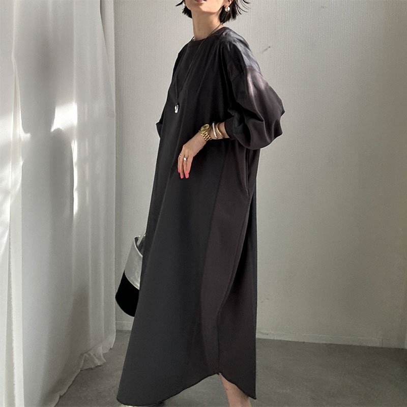画像8: ●SALE●【LIVEご紹介アイテム】オーバーシルエットドッキングワンピ (8)