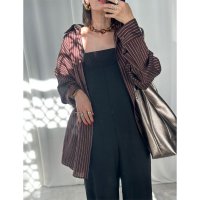 ●半額SALE●【1/10 LIVEアイテム】●ボルドーストライプシャツ