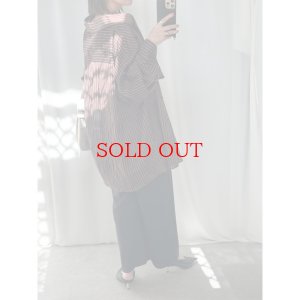 画像3: ●半額SALE●【1/10 LIVEアイテム】●ボルドーストライプシャツ