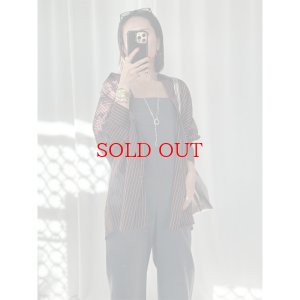 画像5: ●半額SALE●【1/10 LIVEアイテム】●ボルドーストライプシャツ